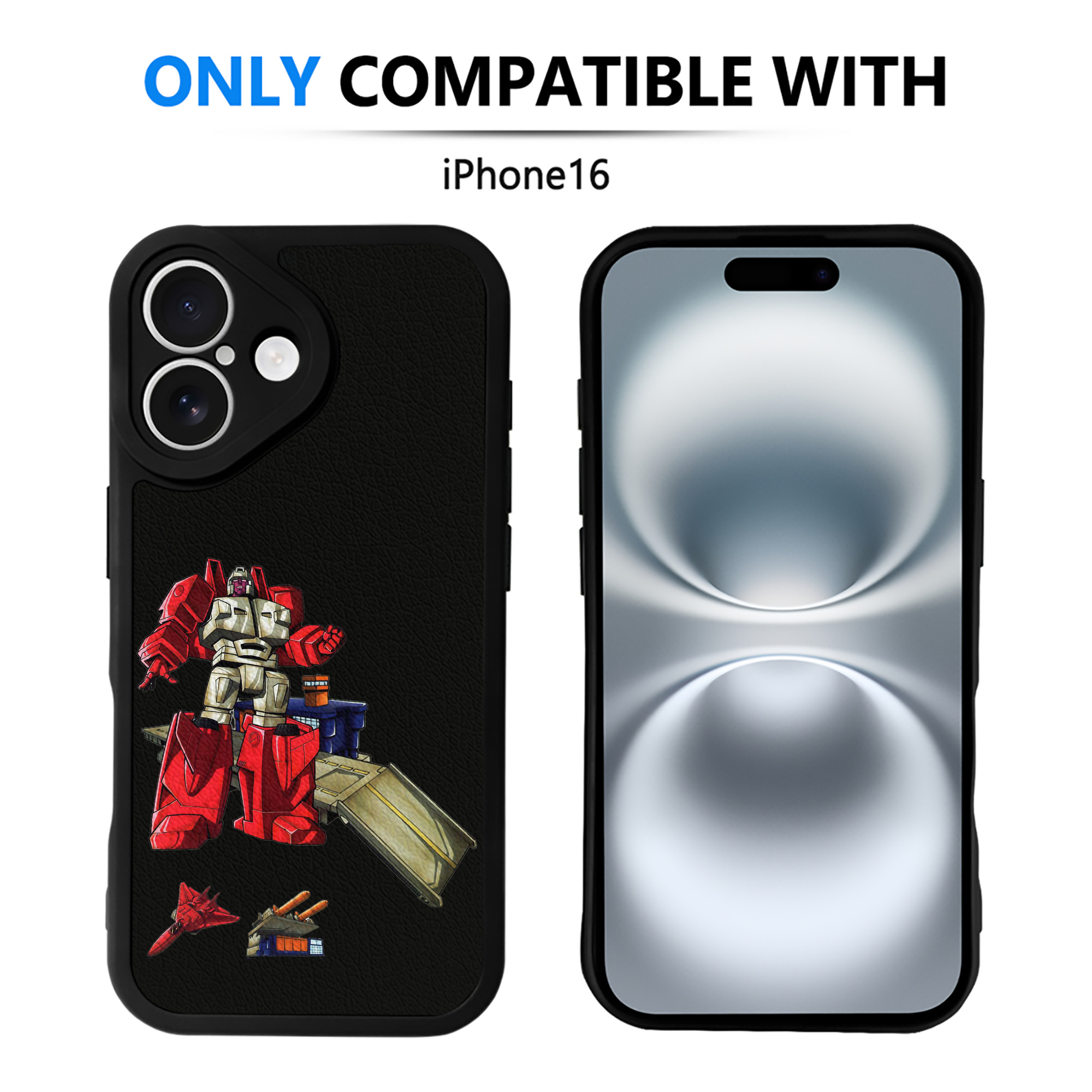 （画像用）  【iPhone 16シリーズ対応】シリコンスマホケース（レザー調） 材質：シリコン